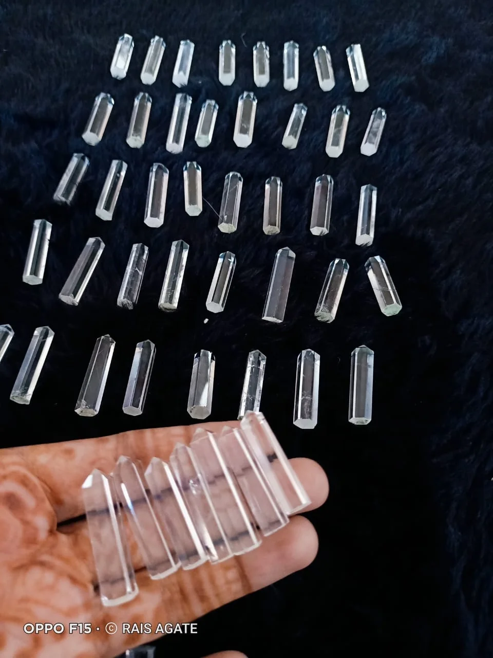 High Quality Hand Craved Crystal Clear Pencils Point Healing Wand Tower healing  wand stone Agate Stones