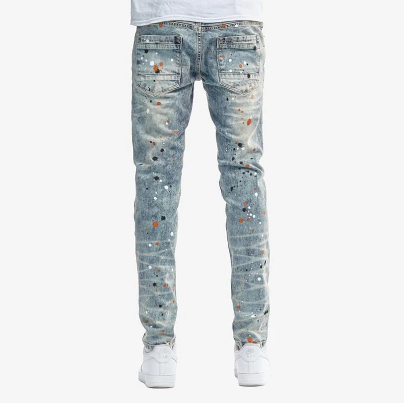 Business Casual Stretch Male Straight Jeans Men Manufacturer Black Pants Top Quality Blue Denims Jeans For Men