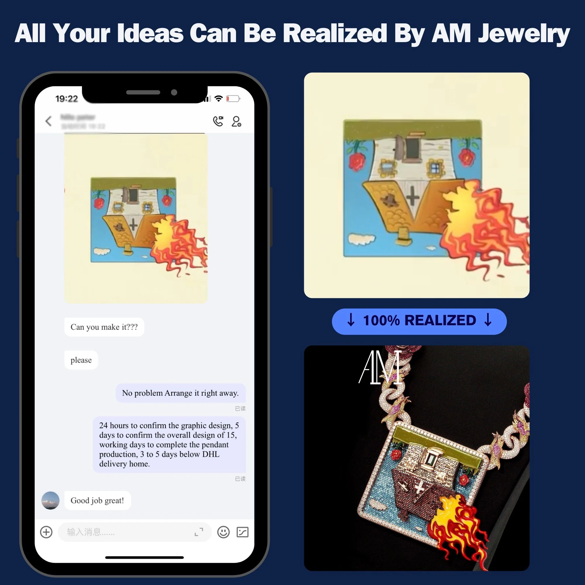 Custom Memory Pendant Diamond Tester Pass Hip Hop Photo Pendant VVS Moissanite Picture Pendant Mossanite Fine Jewelry