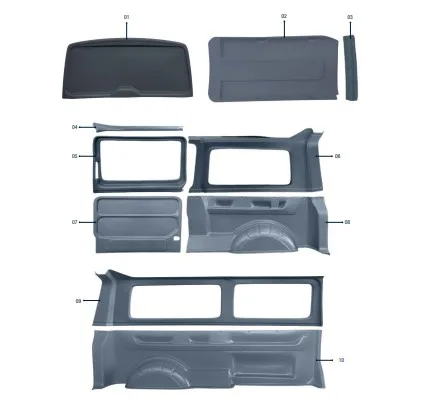Best Quality Wholesale Product - Transporter T5 T6 Interior Trim Set INTERIOR TRIM SETS FOR TRANSPORTER T5 AND T6 *BEST SELLER*