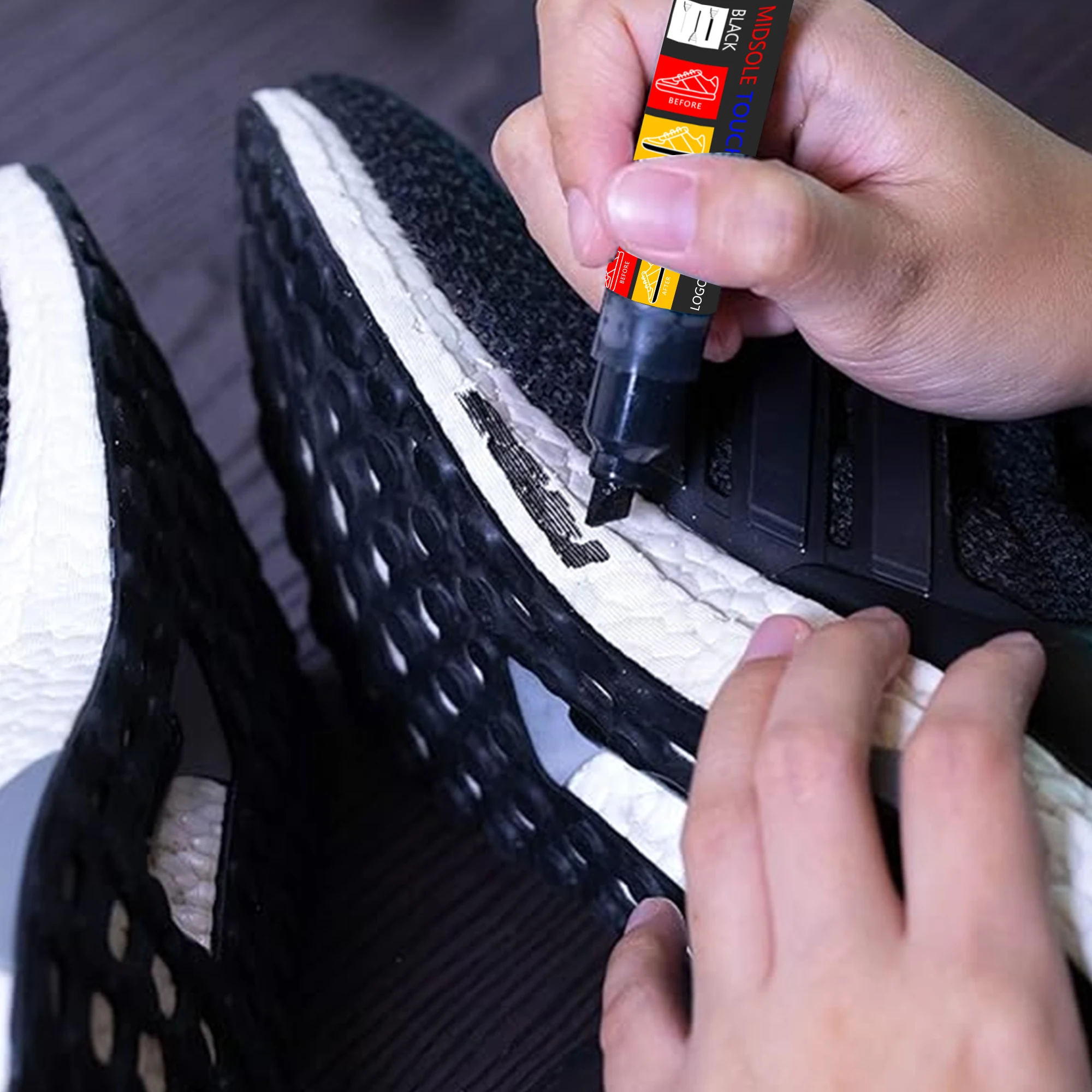 Customized Private Label Re-Coloring Black or White Midsole Touch Up Paint Marker for Shoes and Sneaker Midsole