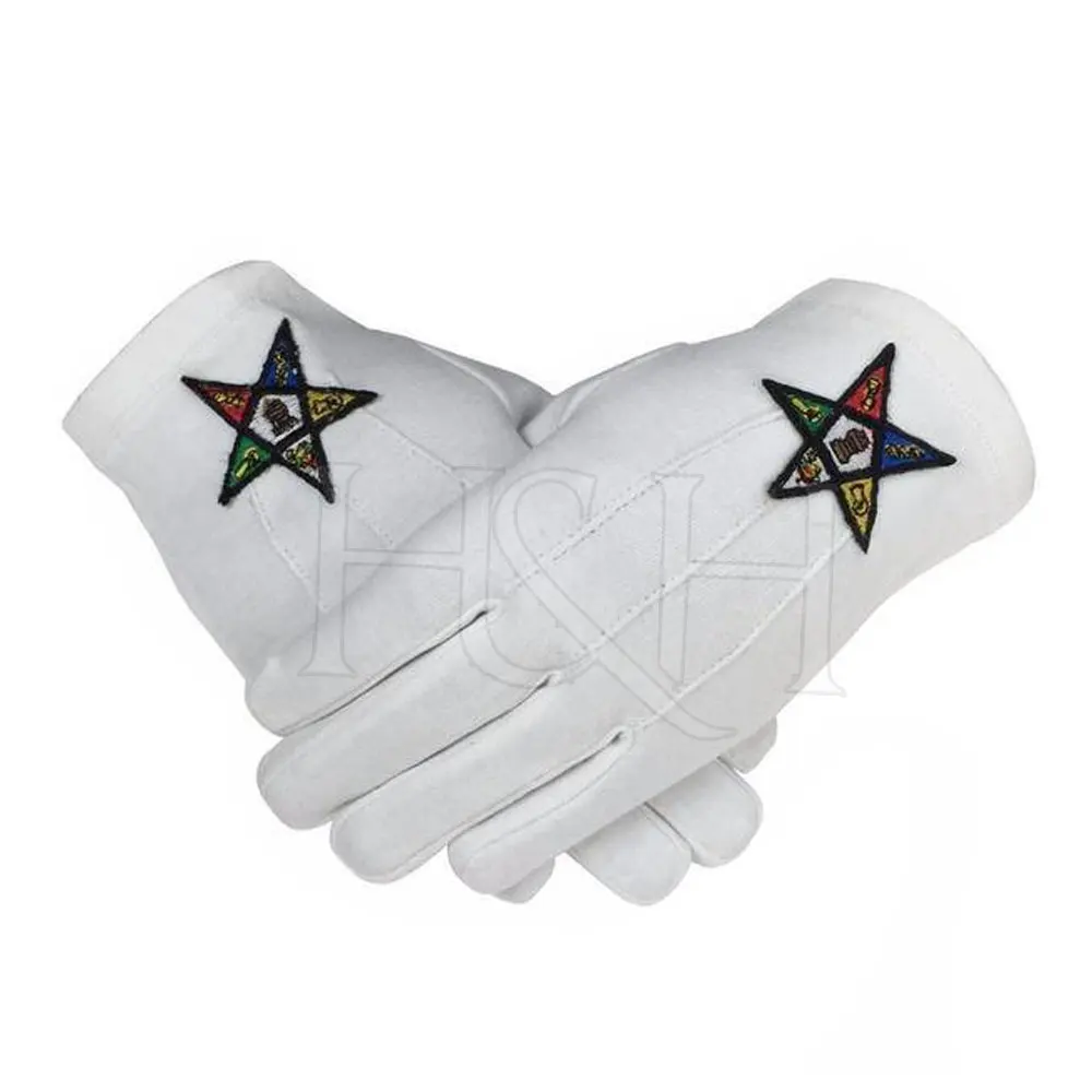 Черные однотонные перчатки Masonic Regalia из хлопка оптовая продажа низкая цена masonic