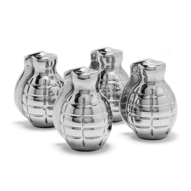 Grenade Shaped USA Perfect America Europe Cooler Whiskey Stone Stainless Steel Ice Cube