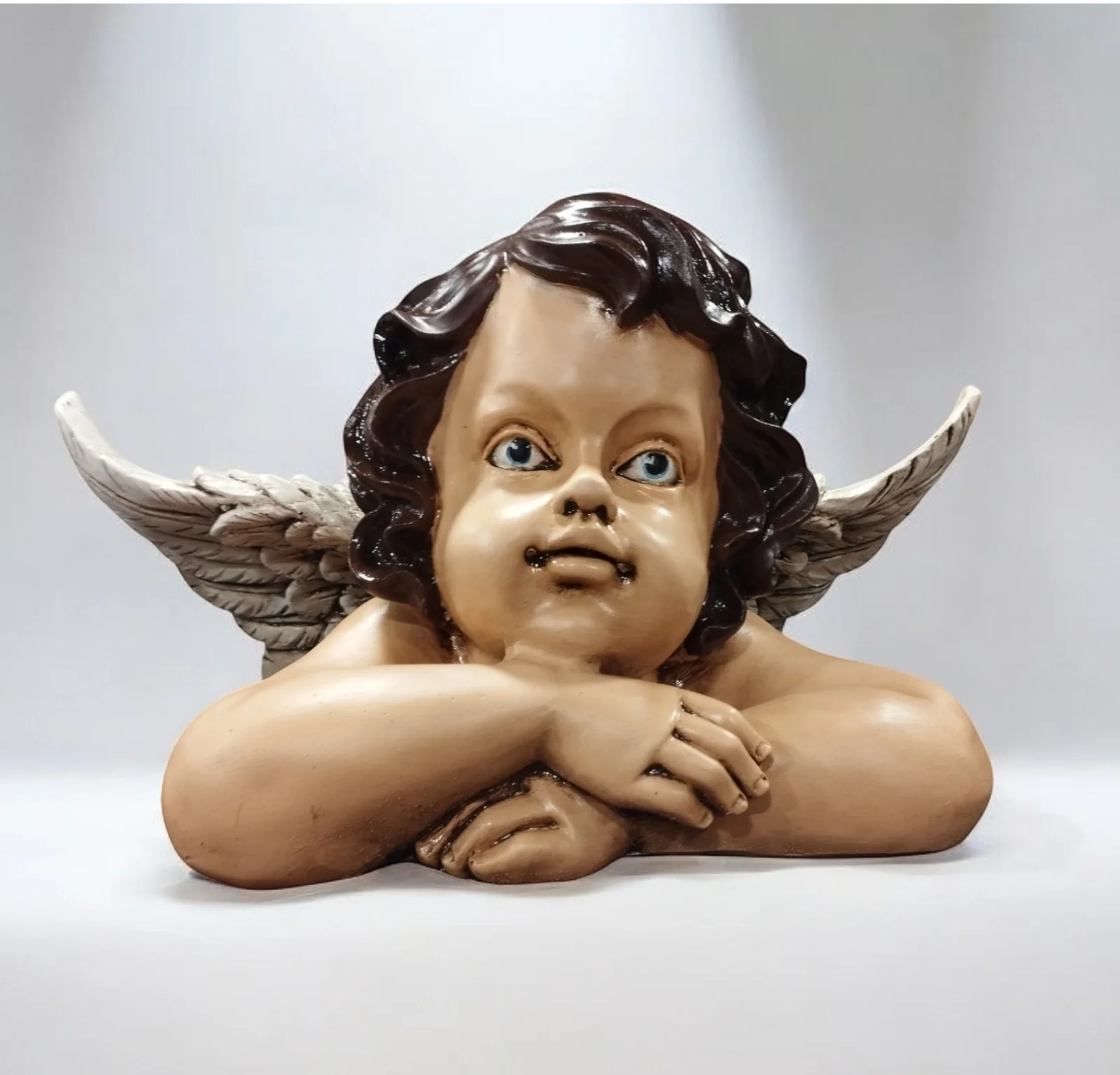 Angel Cherub Shelf Figurine Home Decor Souvenir Gift Store Whosale High quality Cheap Custom Angel Statue Table Accent