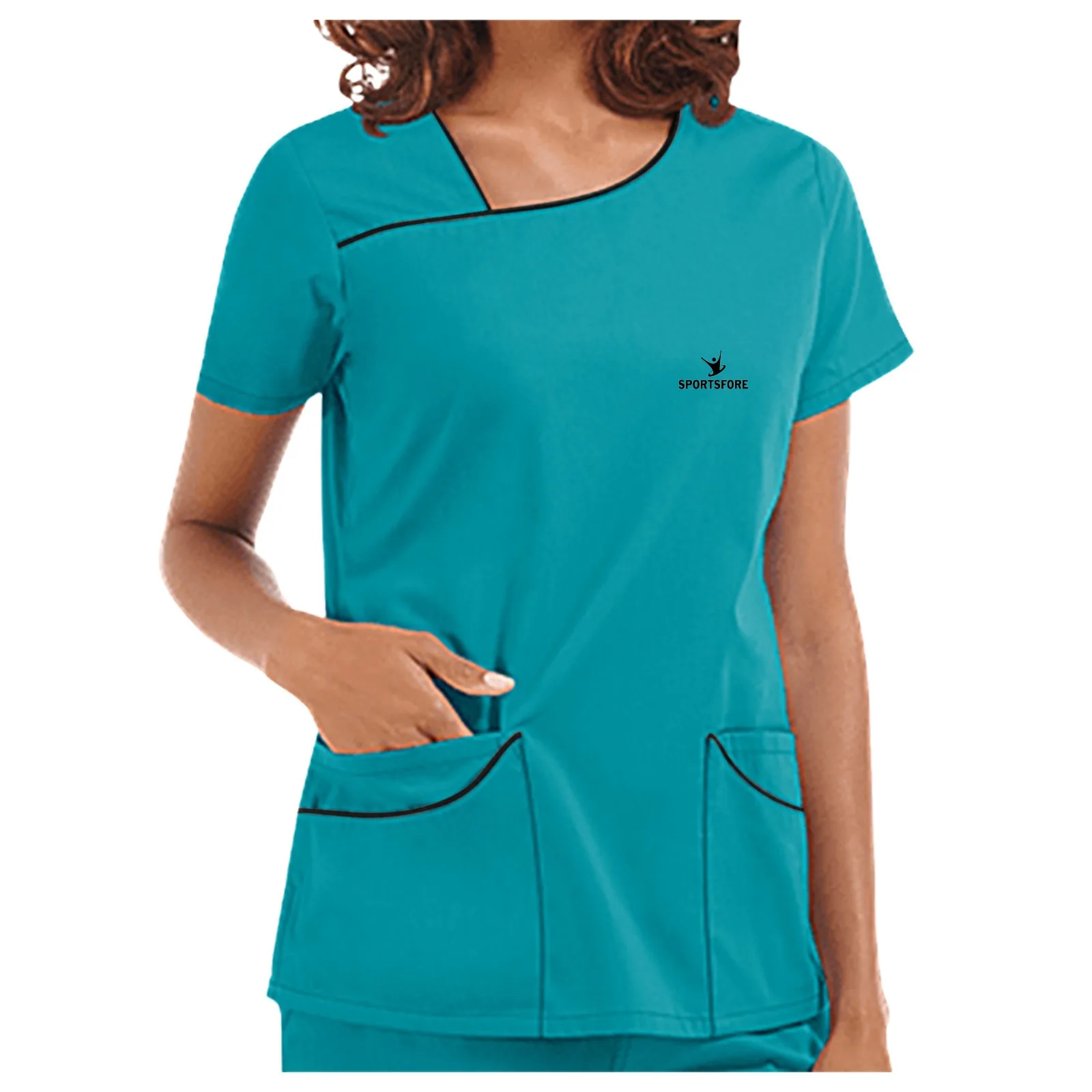Wholesale Anti Wrinkle Hospital Uniforms Surgical  Medical Scrubs Nurse Short Sleeves Medical Scrub Suit For Women