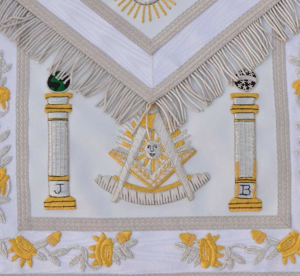 Masonic Regalia lodge master apron Craft Master Masons MM Apron Officer Collar bags Blue masonic apron