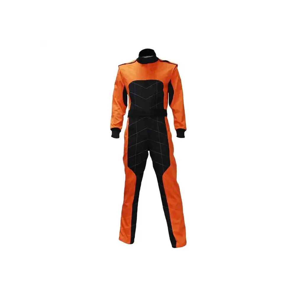 High Quality Pure White Car Racing Suits One Piece Durable Suits For kart Drivers Sports Wear Kart Racing Suits
