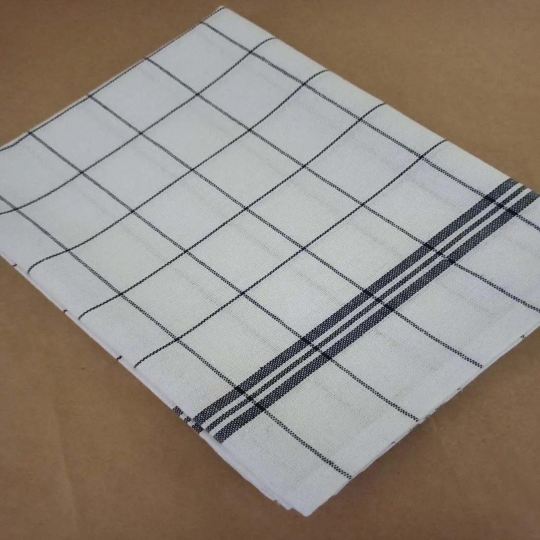 100% Natural Cotton Window Pane Plaid Red Dish Tea Towel Quick Dry Highly Absorb Sustainable Friendly Kitchen Towels Reusable