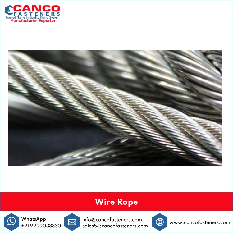 Stainless Steel 304 Grade ISO Standard 7x19 Size Wire Rope/Rods for Construction Usage at Affordable Bulk Price