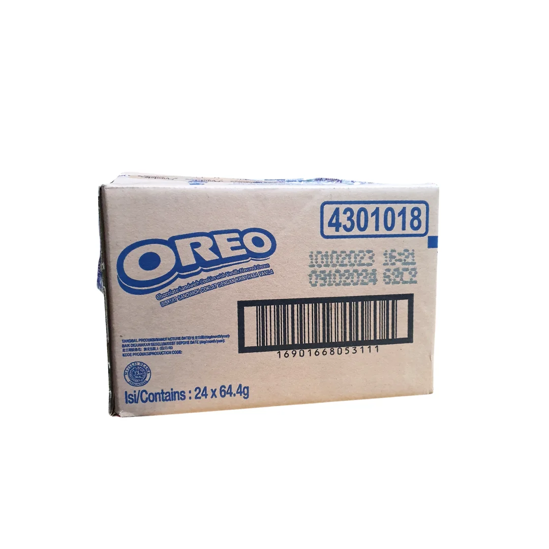 Wholesale Halal Oreo 64.4g from Malaysia Delicious Sandwich Biscuit with Vanilla Cream