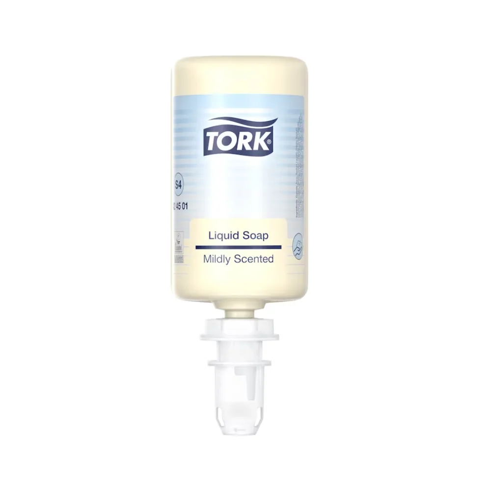 Tork 424501 Liquid Soap, Mildly Scented, 1000 ml Carton (6 Bottles)