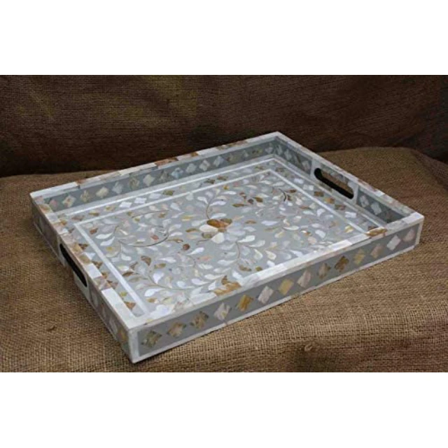 BEST SELLING BONE INLAY SERVING TRAY NEW BONE INLAY MOTHER OF PEARL TRAY