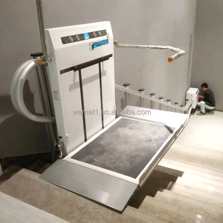 Outdoor electric wheelchair lift curved stair lift vertical inclined platform lift