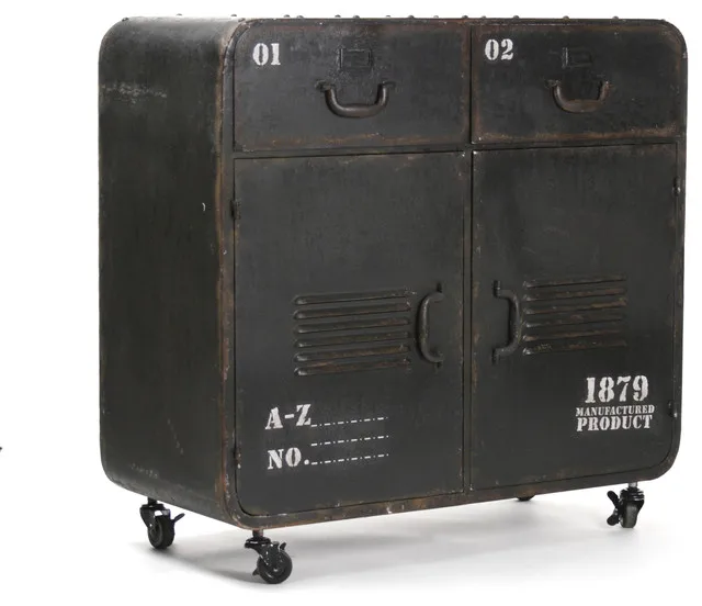 Furniture Chest Drawers Dresser Cabinet Rustic Industrial Chest  Living Room Furniture Antique Modern Movable Drawer Standard