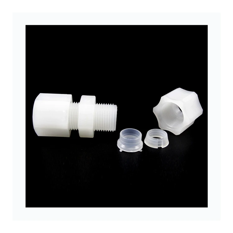 Bushing sealed pipe extension joint Plastic Joint PVDF union connectors size customized
