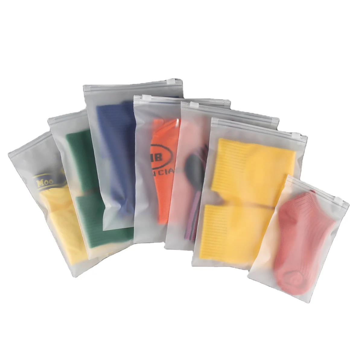 Wholesale Custom Zip Lock Bags with logo Clothing Packaging PE Bag Printed T-shirt Plastic Poly