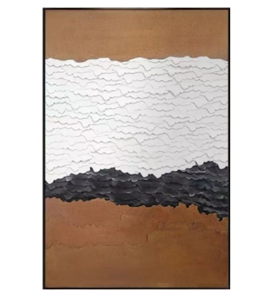 100% Real Hand Painted Oil Painting on Canvas , Abstract Sea Weaves Color Art Oil Painting, for Home Decoration, Gifts