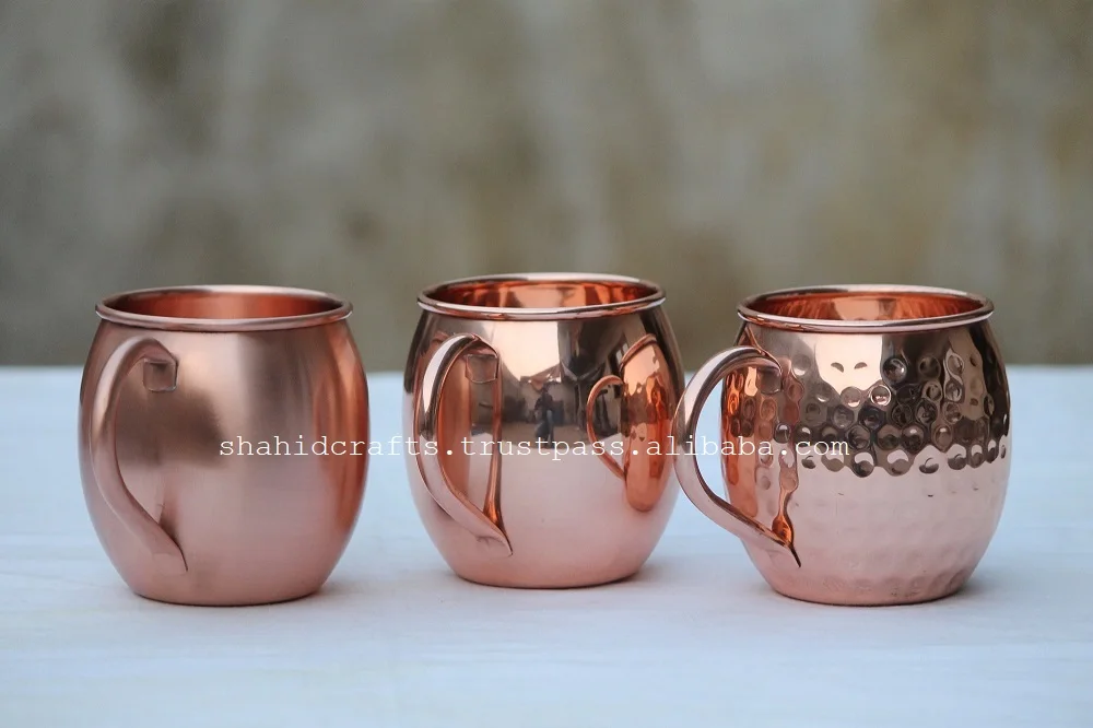 Copper Mug With Traditional Designing