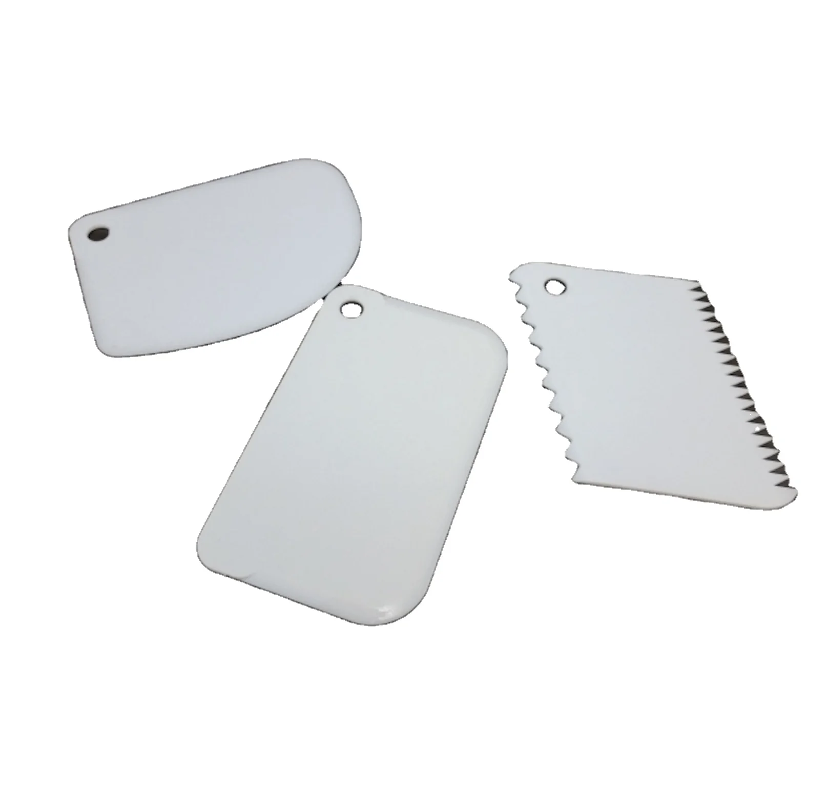 Set of 3 Pcs Cake Scraper and Icing Nozzle round Resin and Metal Mold Stand and Turntable Opp Packing