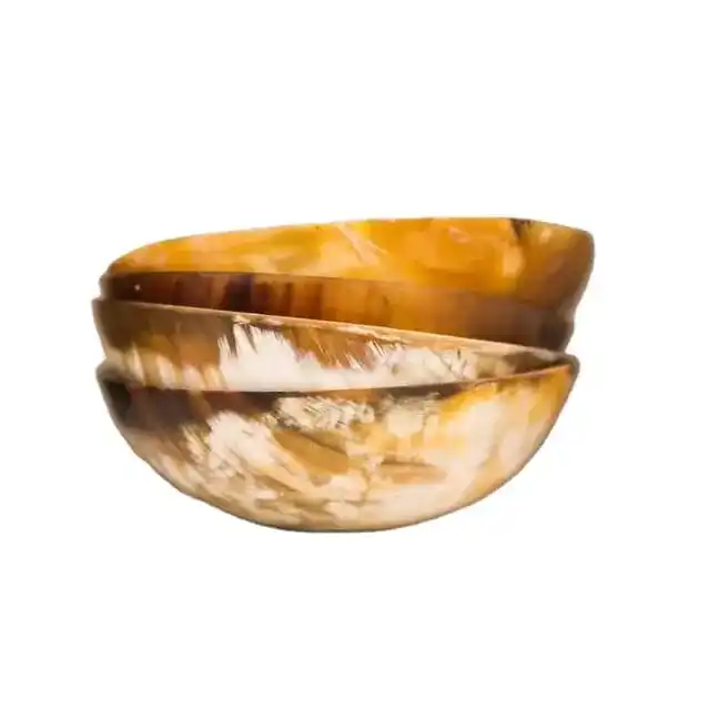 Dinning Use Real Horn Bowl Set For Tabletop Evening Snacks And Popcorn Storage Bowls Top quality at Low Price