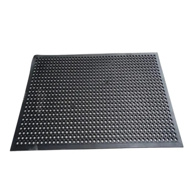 Нескользкий входной коврик устойчивый к атмосферным воздействиям долговечный легко Очищаемый стойкий смазке полые дверные коврики из резинового волокна