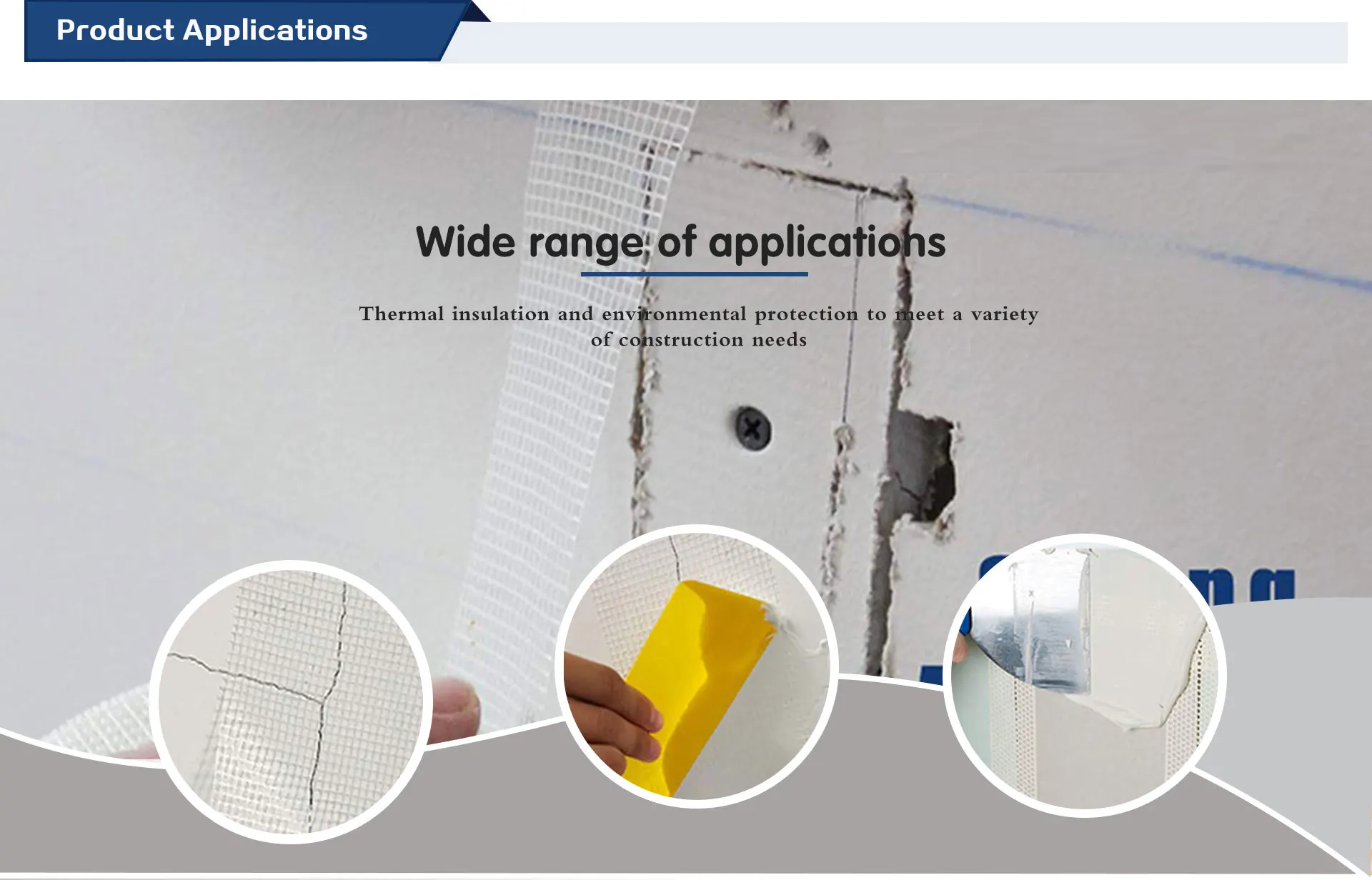 Low Price White Orange Yellow Red Colorful Self Adhesive Fiberglass Mesh Tape