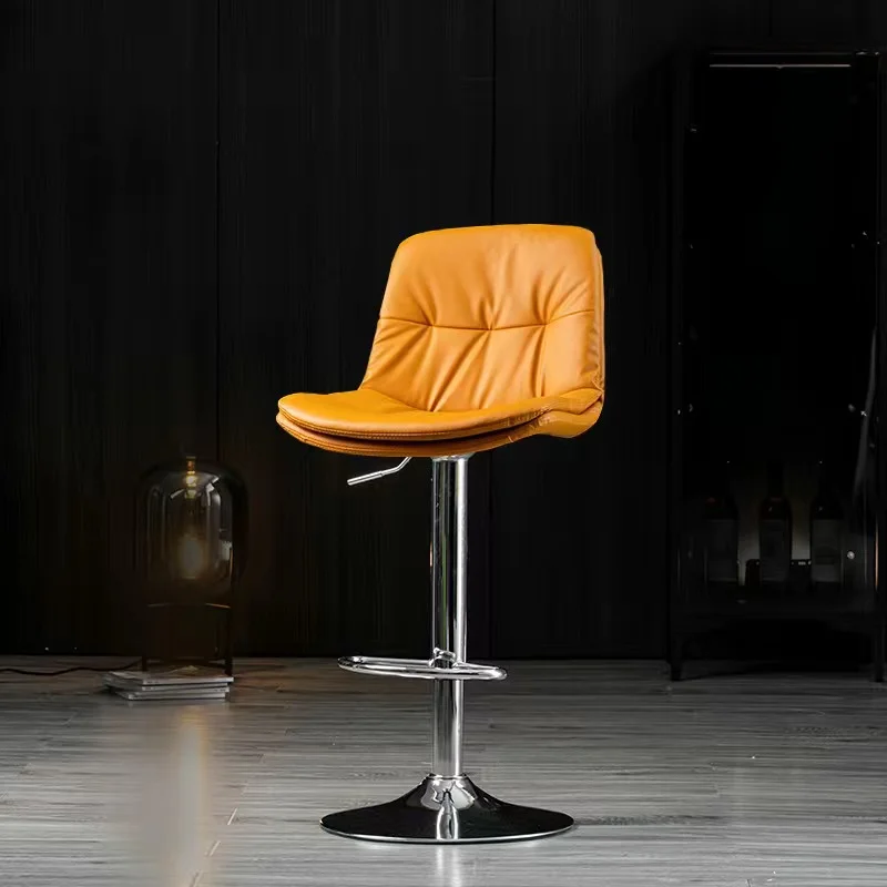 JBY-78 Nordic bar chair Home modern simple back light luxury bar chair can be raised and lowered rotary bar chair