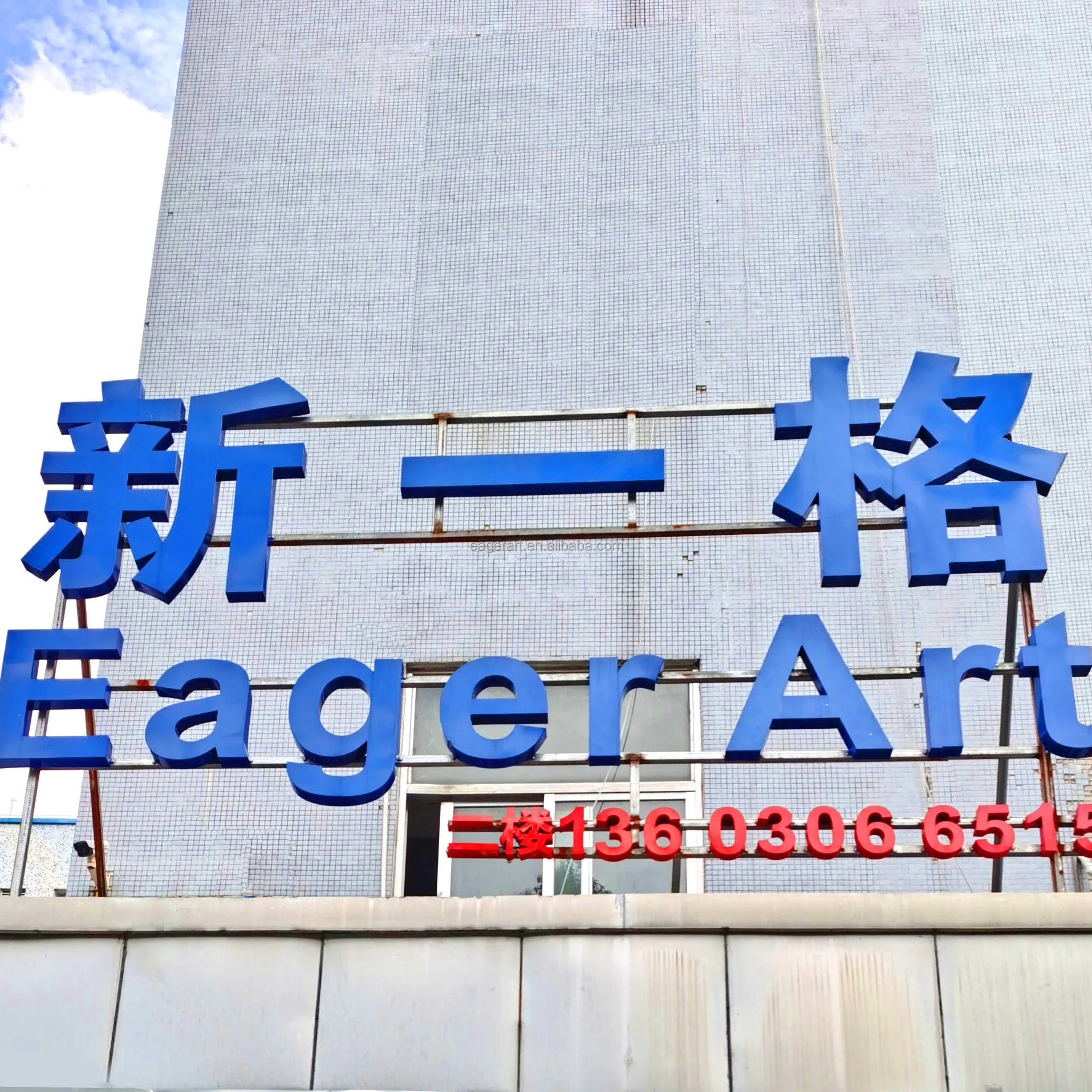 Relief Handmade Oil Paintings Acrylic Heavy Texture Artworks Modern Design Decorative Canvas Dark Blue Abstract Art Wall