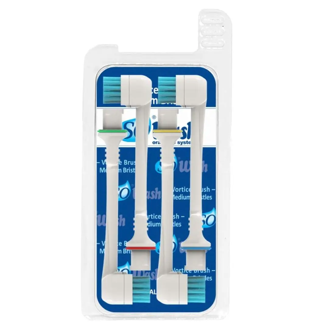 Special Price Italian Dental Water Flosser Set 4pcs Vortice Brush Tip Hard Bristles Portable Daily Family Hygiene Wash