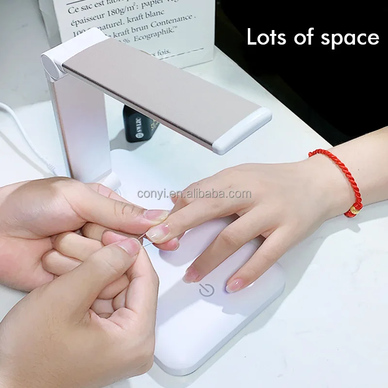 2024 Professional Mini UV LED Nail Lamp Portable Foldable Rechargeable USB Nail Dryer