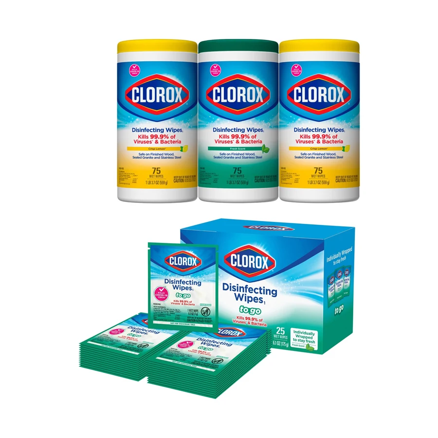 Clorox Disinfecting Wipes Crisp Lemon Scent 85ct - Pack of 2