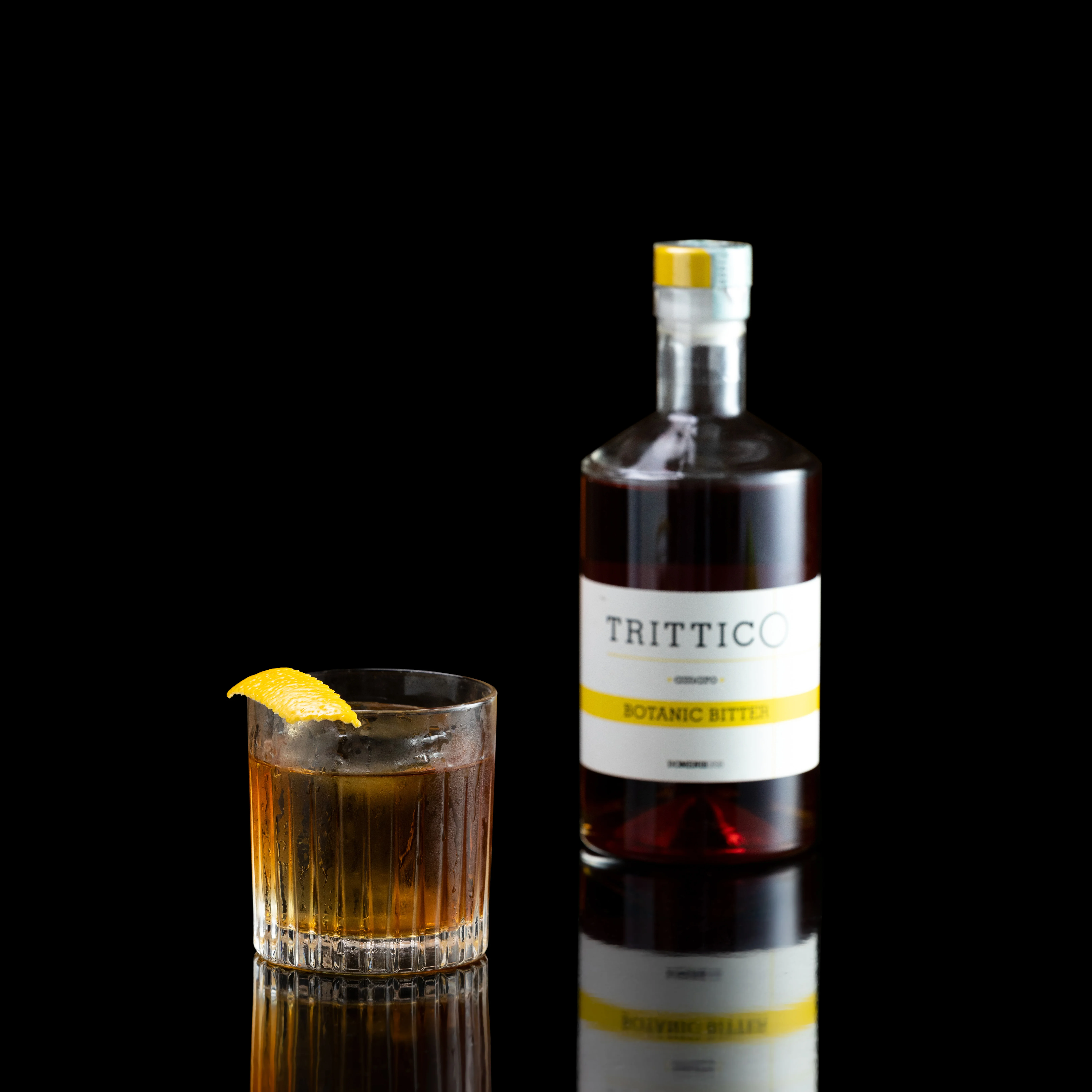 Top Quality Italian Bitter Liqueur TRITTICO Botanic bitter 70 cl glass bottle
