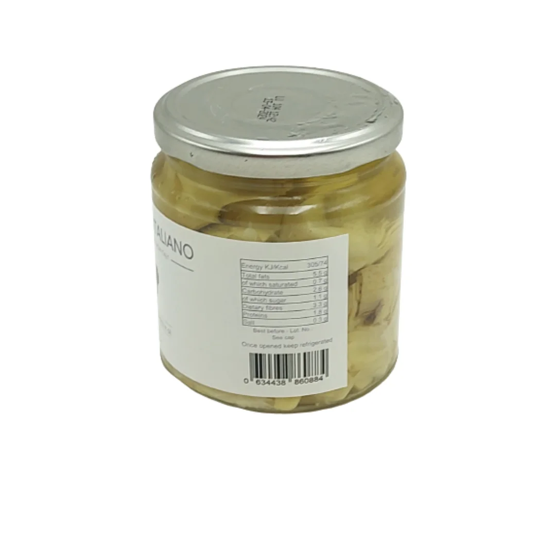 Authentic Italian Salted Artichokes in Oil 3100ml Whole Halves Preserved with Salty Flavor for Luxury Restaurants and Shops