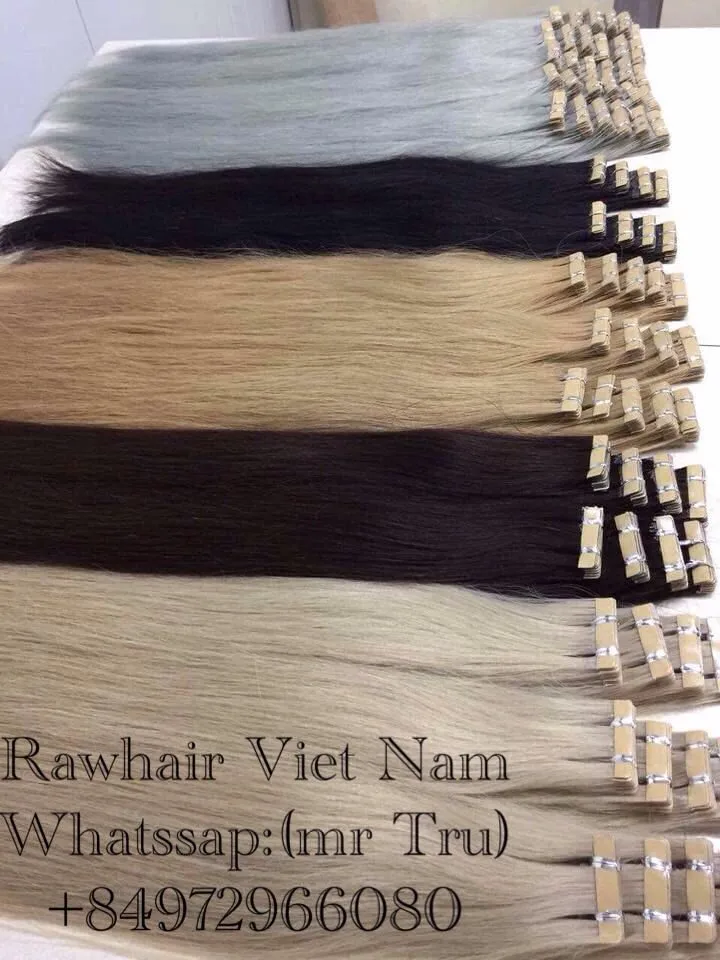 Wholesale 100% Virgin Remy Human Extention Hair Real Human Hair For Resell Tape Hair Extensions