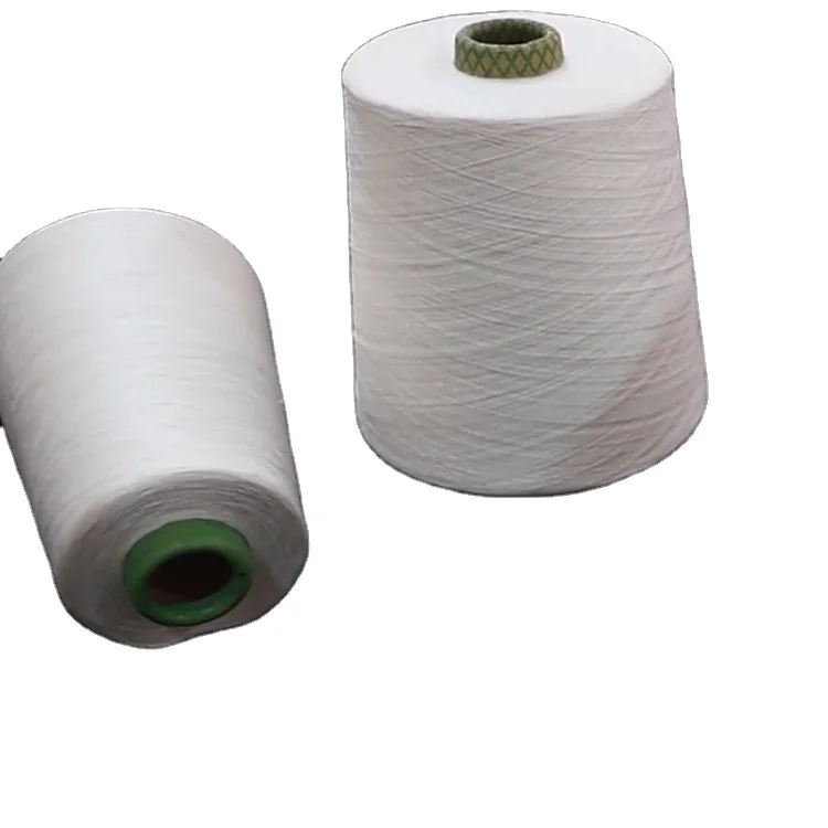 Factory direct selling ring spun cvc yarn wholesale pure 100% polyester yarn