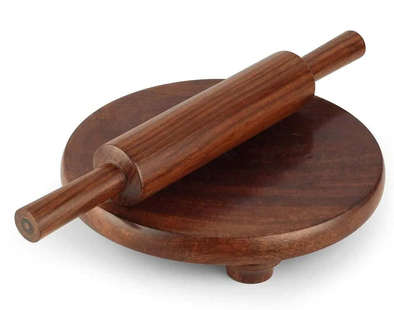 Indian Chakla Belan Bread Pin High Quality Christmas Easter Classic Wooden Rolling Pin For Pastry Baking