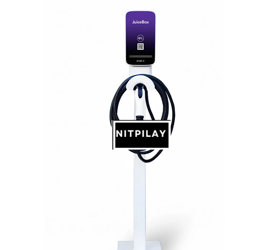 NITPILAY LLC 50% OFF! End of the Year Sales Offer JuiceBox Pro 48 EV 11.5 kW Charging Station, Single Port Pedestal Mount