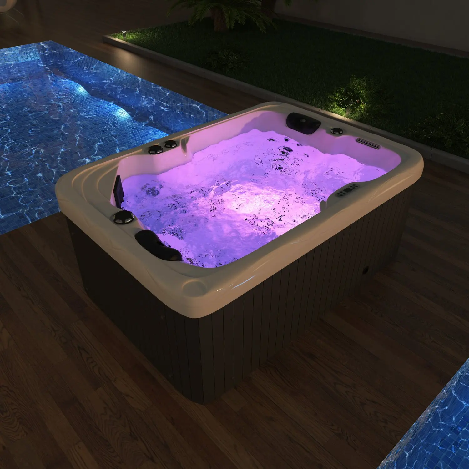 4-6 persons Swimming Spa Pool Outdoor Hot Tub Acrylic massage whirlpool bathtub with factory wholesale cheap price