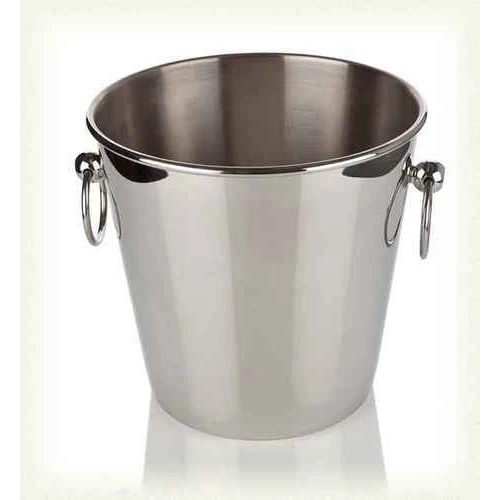 Highly Polished Double Wall Wine Bottle Chiller Champagne Ice Buckets Metal Wine Bottle Holder Champagne Coolers & Wine Chillers