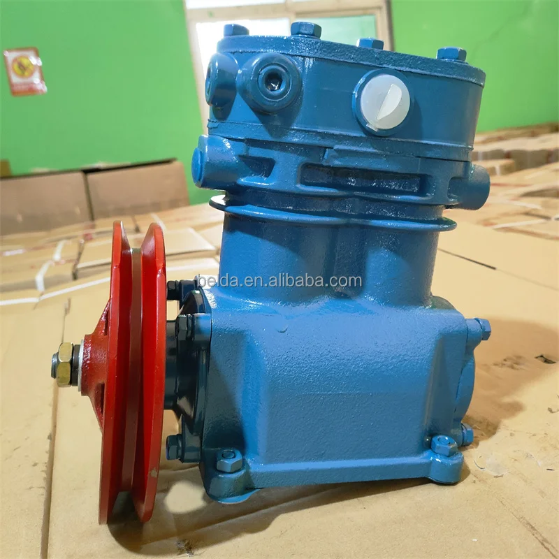 Heavy truck brake air compressor for 5336 YAMZ engine parts popular in Russia Belarus market MTZ ZIL