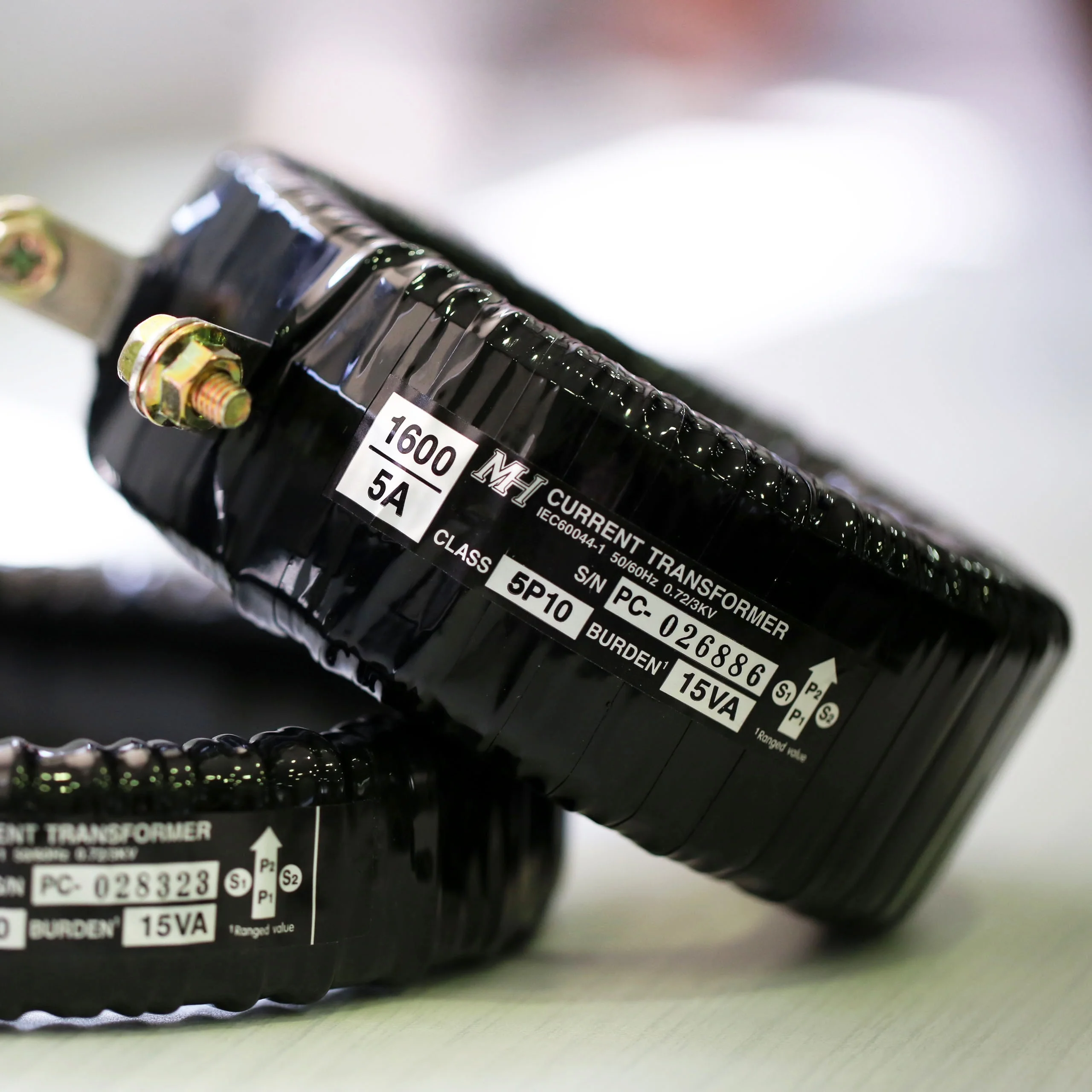 MH Current Transformer Window & Toroidol 40A upto 6,300A PVC tape insulated 720V/3kV Output Current 5A or 1A