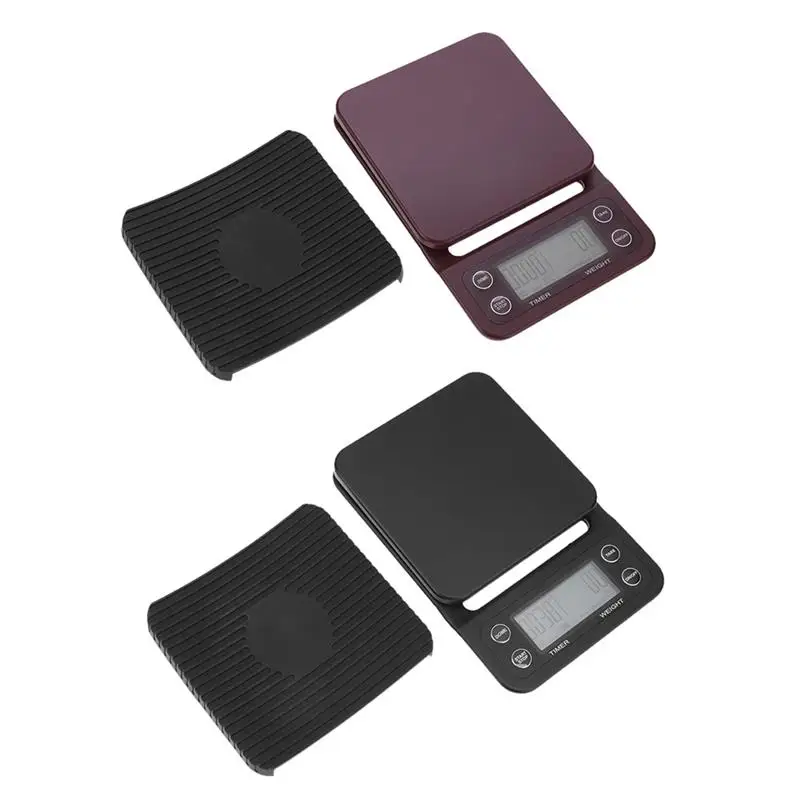 Digital Accurate Coffee Scale, with Timer for General Kitchen Use, Anti-slip Pour Over Coffee Scale