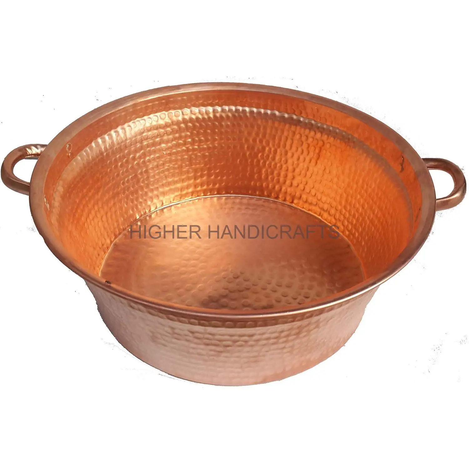 Portable Polished Copper Pedicure Foot Bowl Pedicure Bowl for Foot Bath Basin