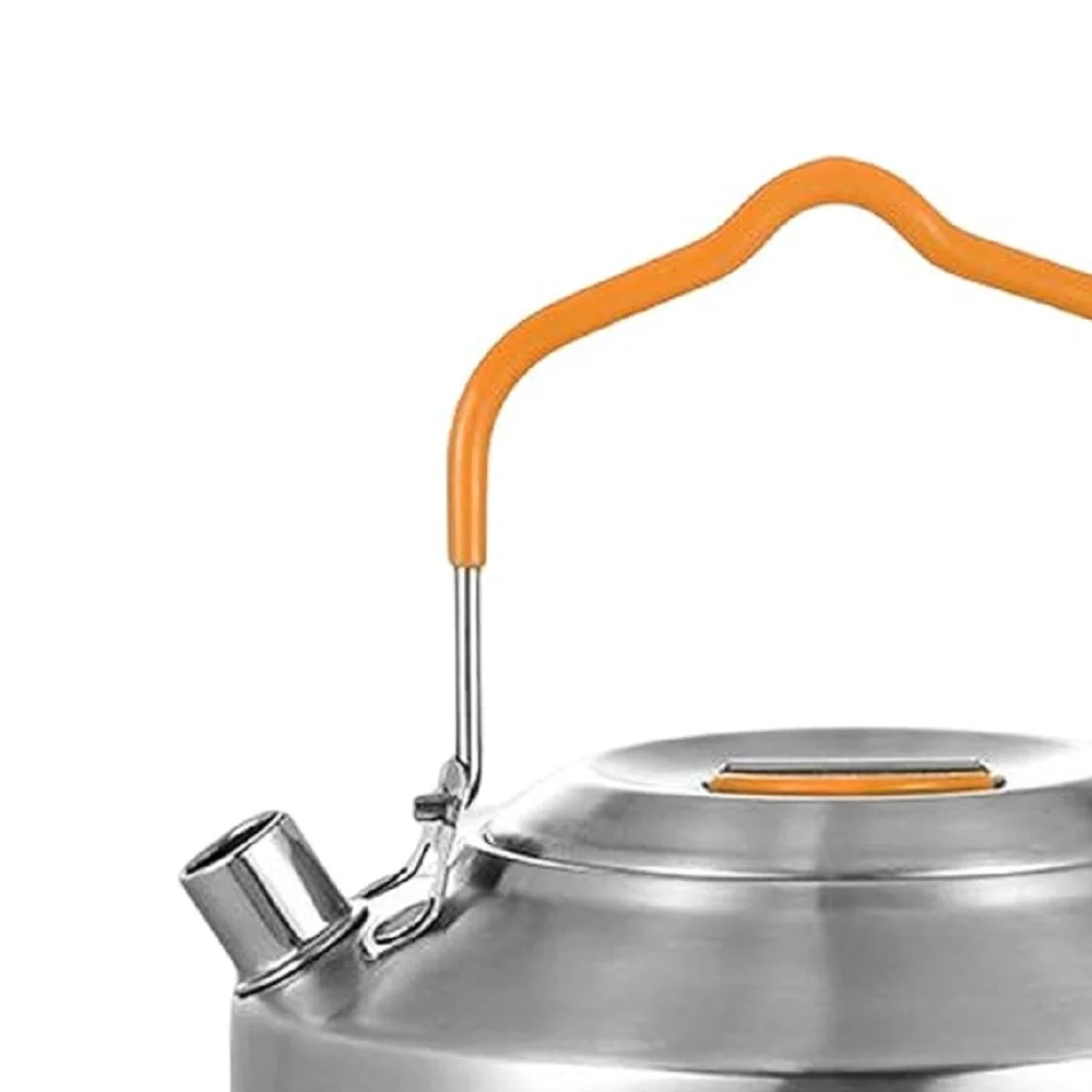 Camping Kettle Teapot Cookware with Handle Outdoor Tea Coffee Pot for Hiking Argent | Sporting Goods | Outdoor Sports | Camping