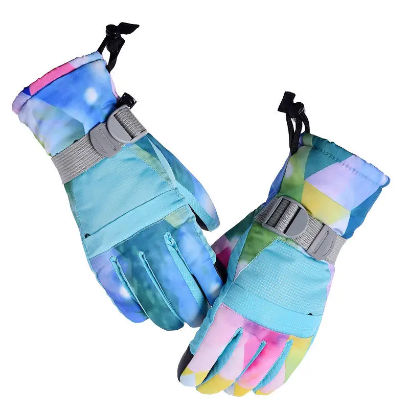Winter ski gloves woman fashion New Waterproof windproof skiing and cycling ski gloves