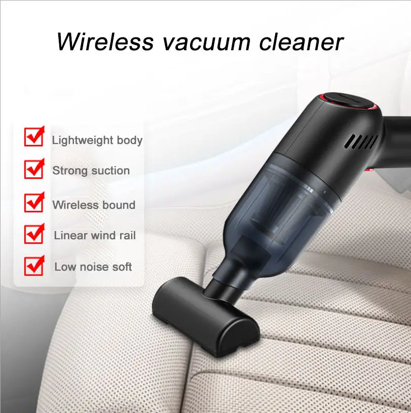 Vacuum Cleaner for Car Black Trending Products 2021 New Arrivals Small Head Vacuum Cleaner