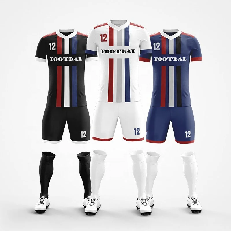 Wholesale High Quality 100% Polyester Unique Style Sports Soccer Uniform New Custom Made For Men SU-0122