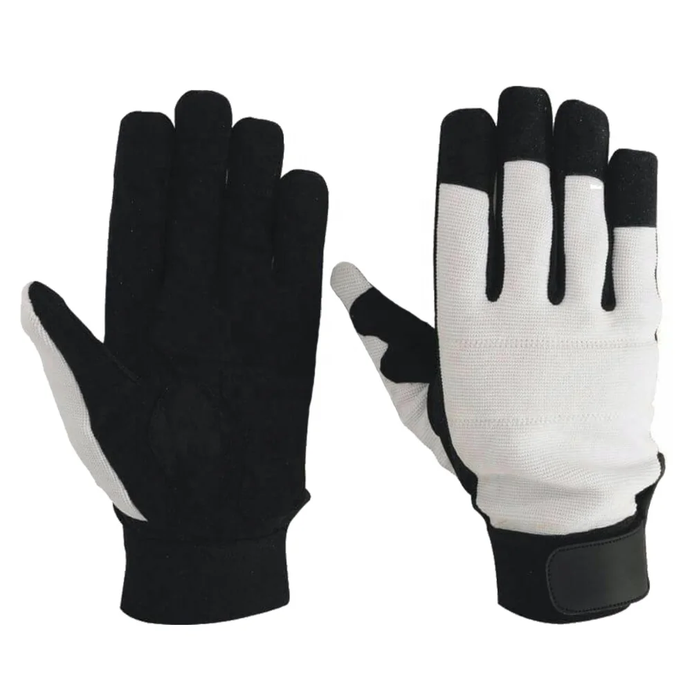 Goat Crust Leather Fine Quality Assembly Work Gloves Wing Thumb Red Rib Back Tape Assembly Gloves