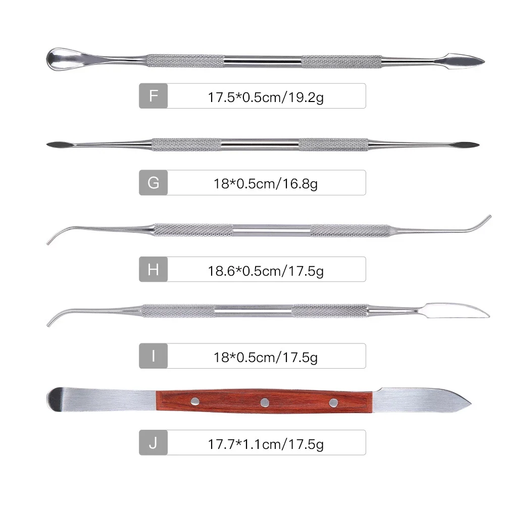 Wholesale  Dental Cement Lab Mixing Spatulas Wax Modeling Stainless Steel Instruments Double Ended Instrument for Mixing Cement