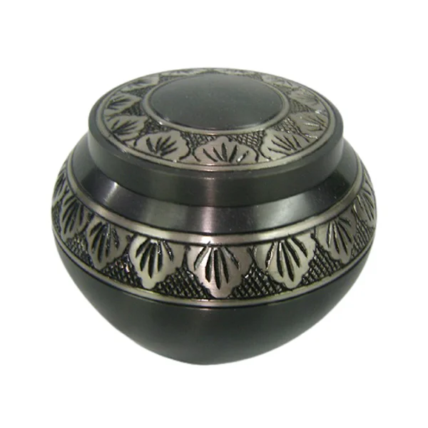 Современная черная урна для кремации в американском стиле высокое качество хранение пепла взрослых надежная погребальная захоронения